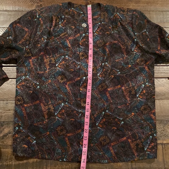Vintage Paisley Print Blouse - Picture 5 of 6